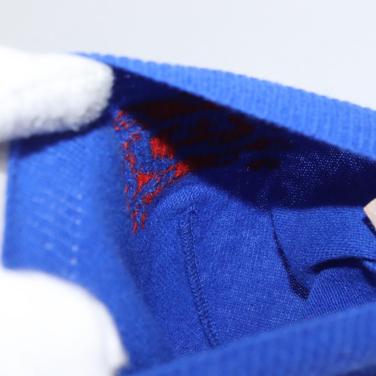 GUCCI GG Canvas knitted Fabrics Cap M Blue 748423 Auth bs33379