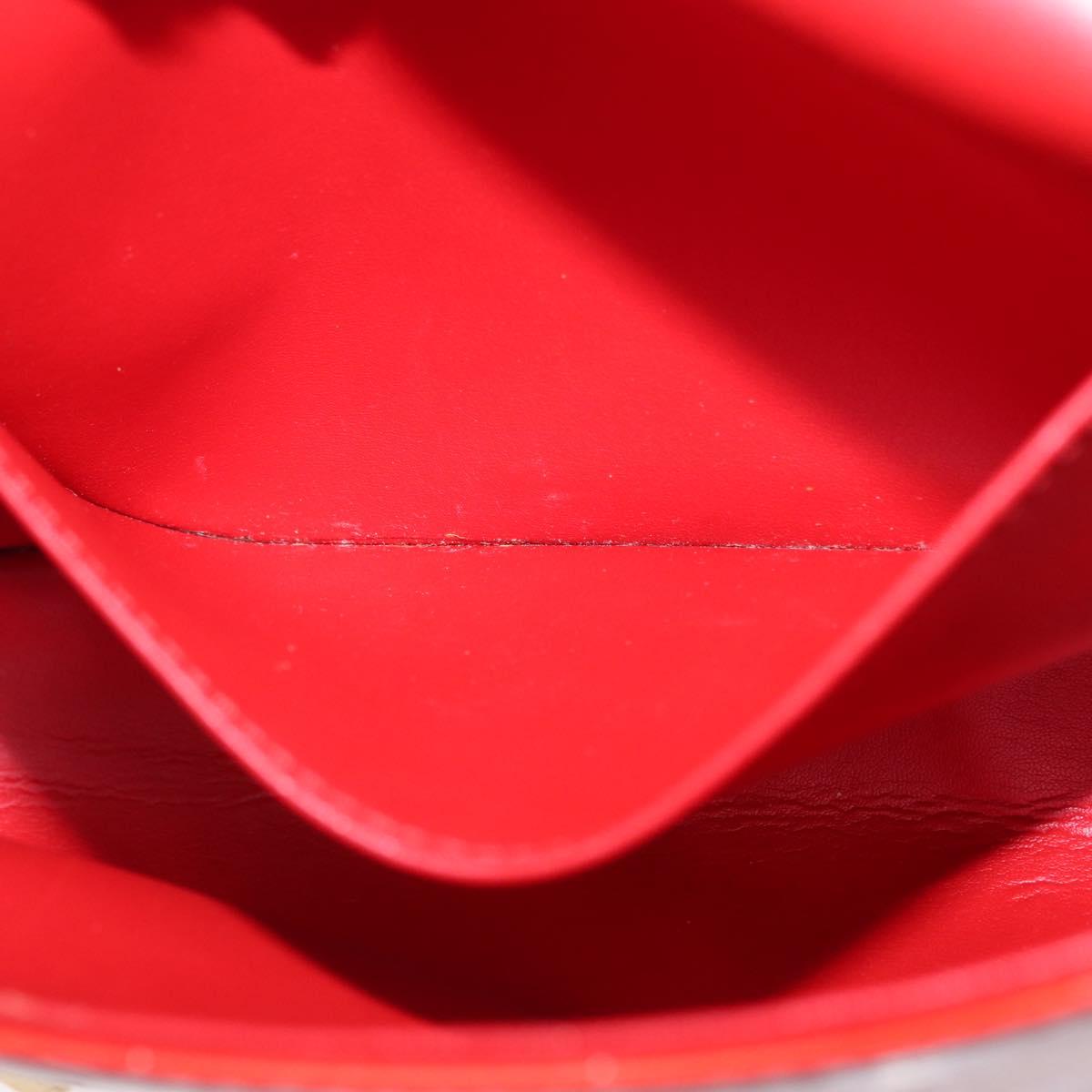LOUIS VUITTON Monogram Vernis Thompson Street Bag Red M91094 LV Auth bs33383