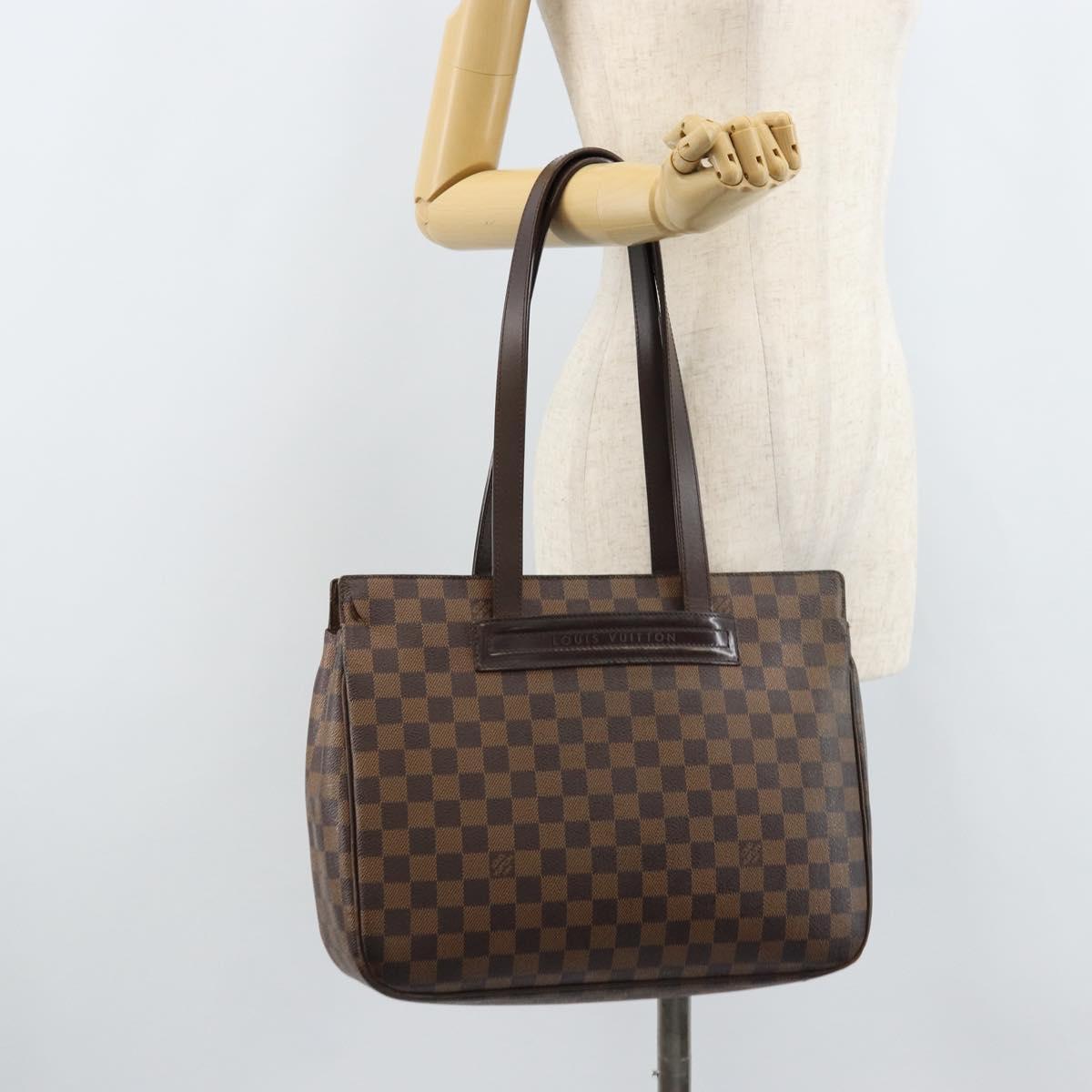 LOUIS VUITTON Damier Ebene Parioli PM Tote Bag N51123 LV Auth bs33389