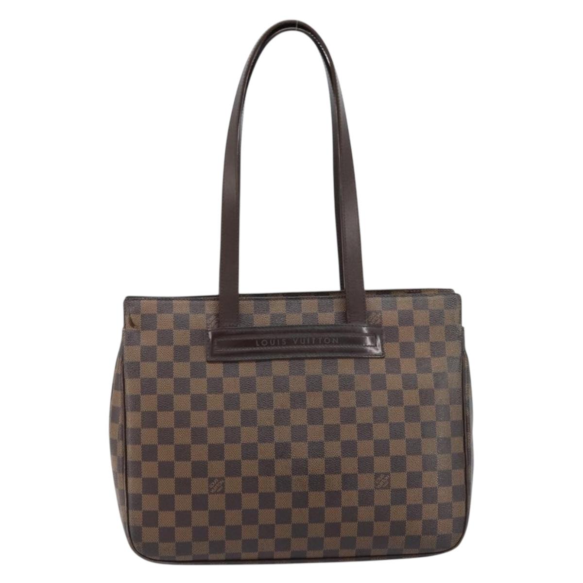 LOUIS VUITTON Damier Ebene Parioli PM Tote Bag N51123 LV Auth bs33389