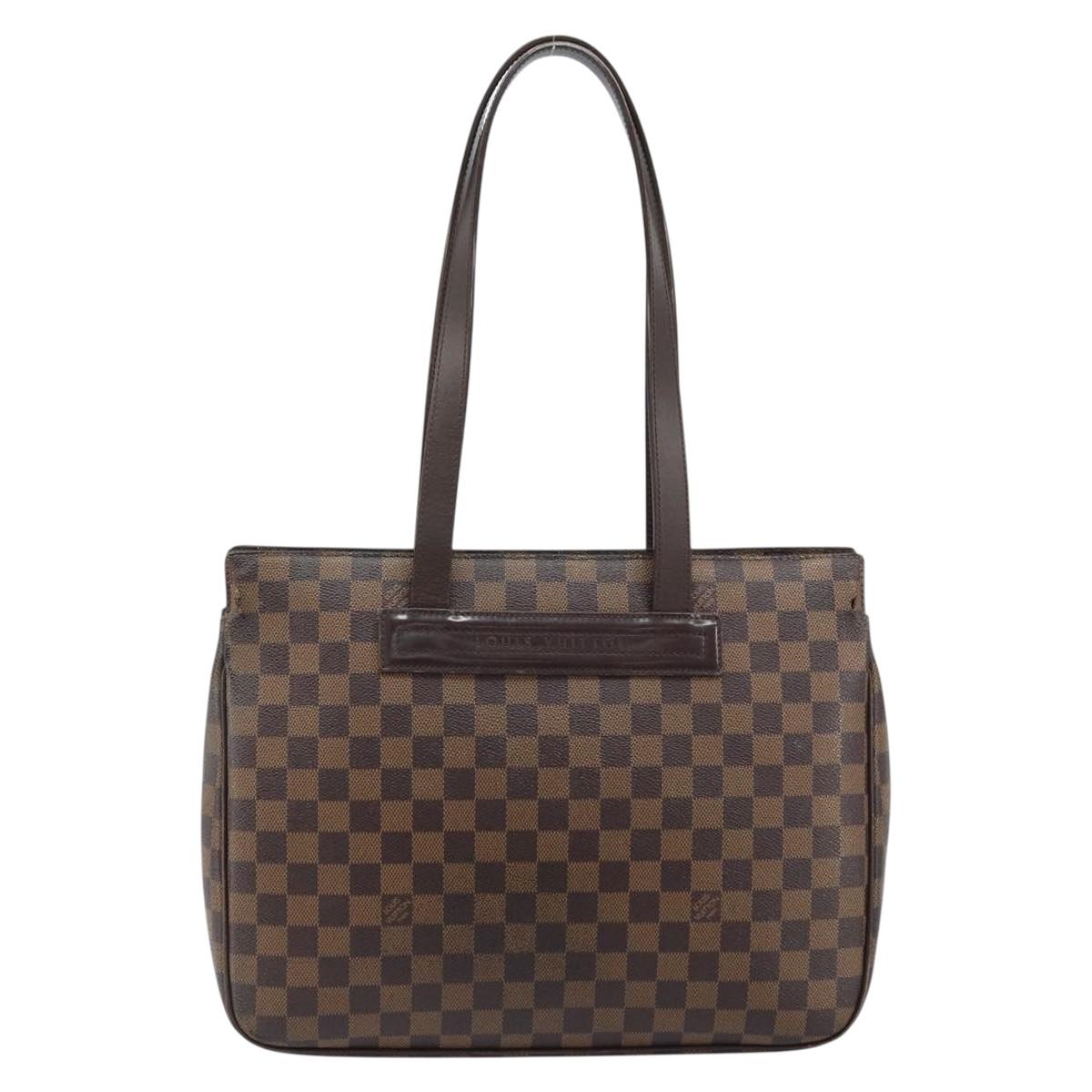 LOUIS VUITTON Damier Ebene Parioli PM Tote Bag N51123 LV Auth bs33389