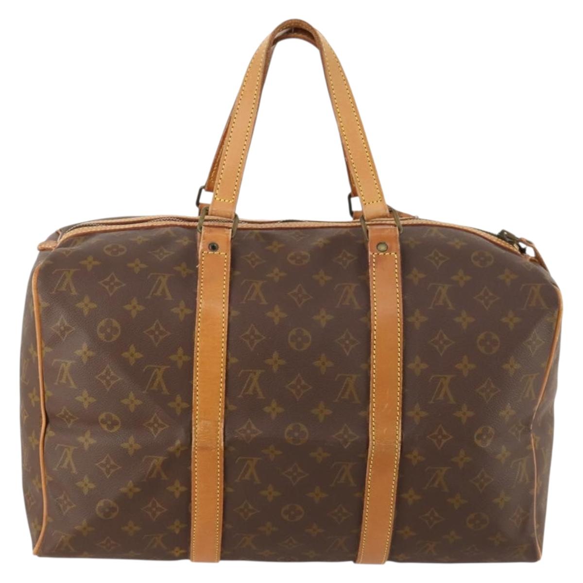 LOUIS VUITTON Monogram Sac Souple 45 Boston Bag M41624 LV Auth bs33408