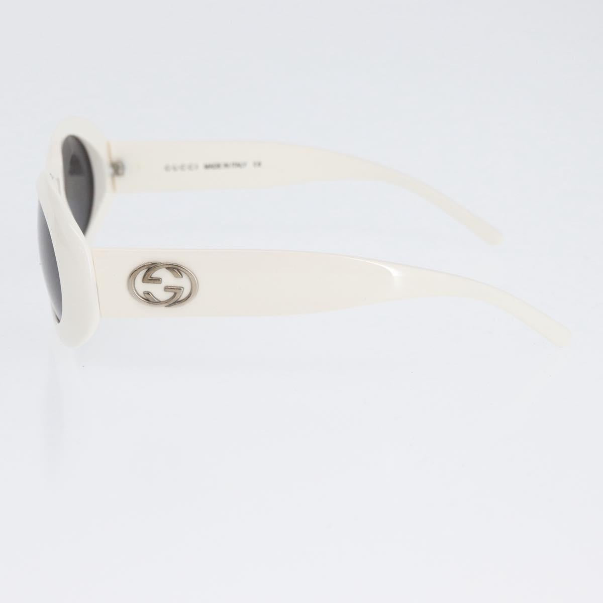 GUCCI Sunglasses plastic White Auth bs33421