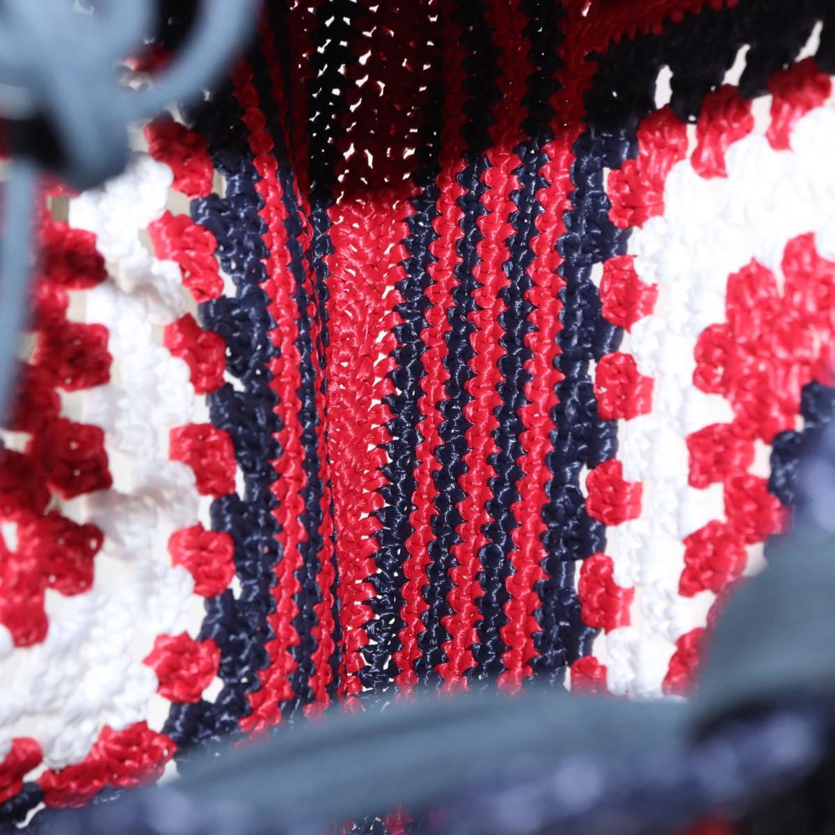 Miu Miu Tote Bag Straw Red Auth bs33426