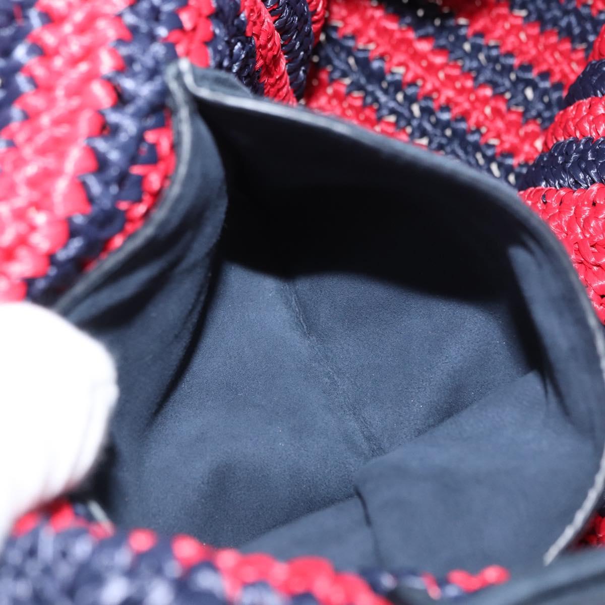 Miu Miu Tote Bag Straw Red Auth bs33426