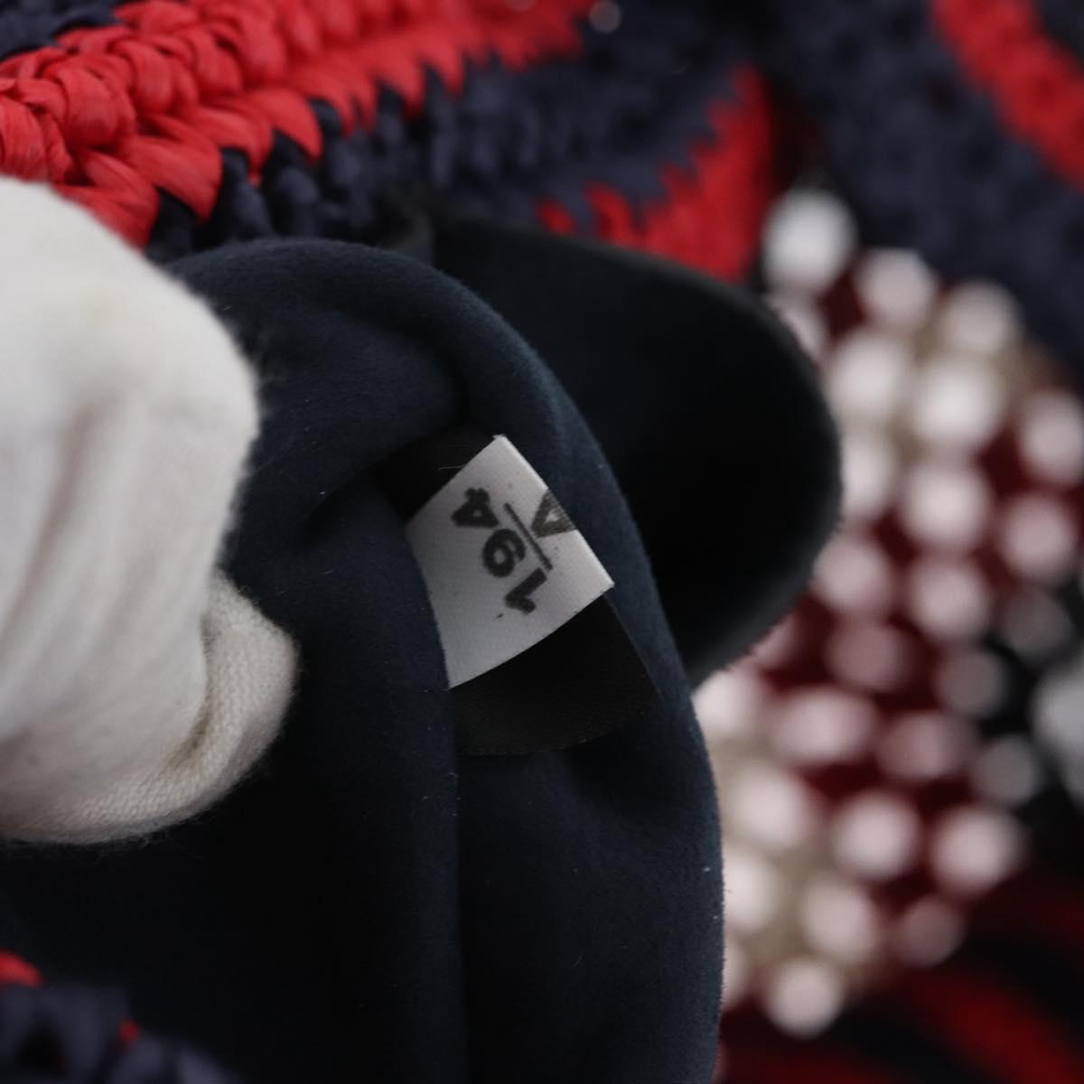 Miu Miu Tote Bag Straw Red Auth bs33426