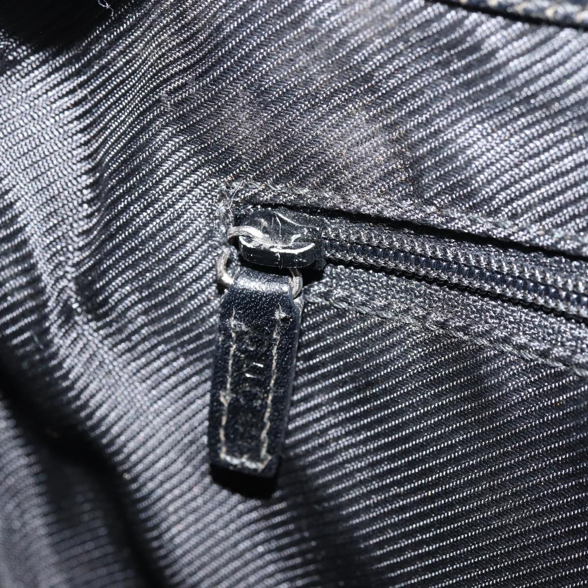 GUCCI GG Canvas Jackie Shoulder Bag Black Silver 001 3306 Auth bs33433