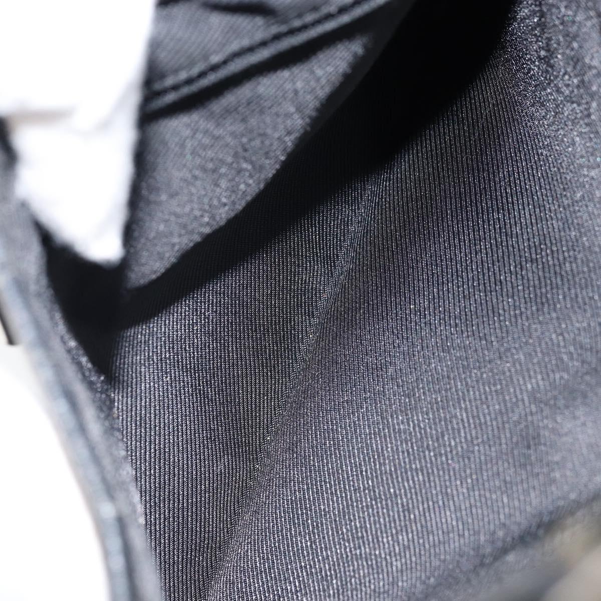 GUCCI GG Canvas Jackie Shoulder Bag Black Silver 001 3306 Auth bs33433