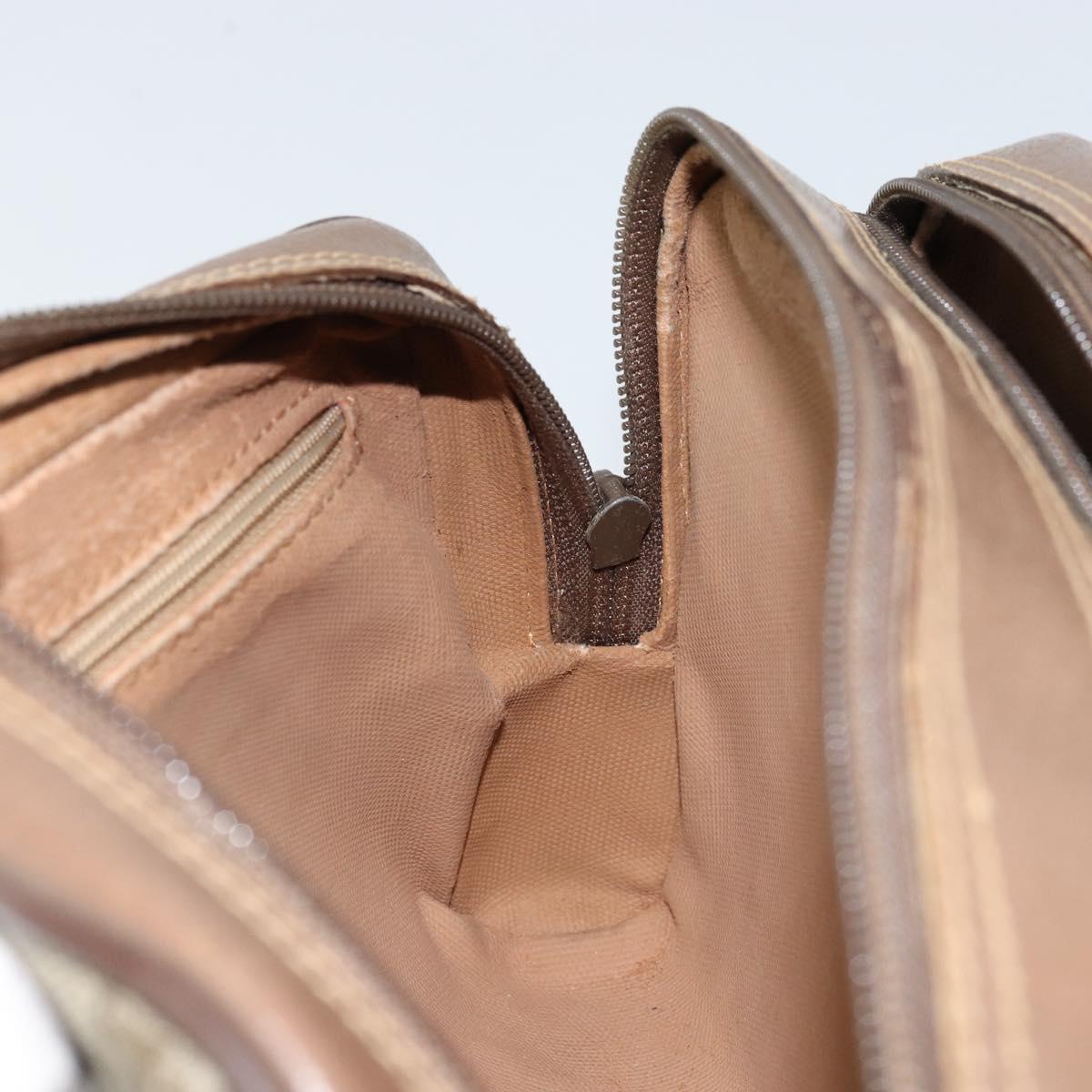 GUCCI GG Supreme Clutch Bag PVC Leather Beige Gold 014 58 6086 Auth bs33434