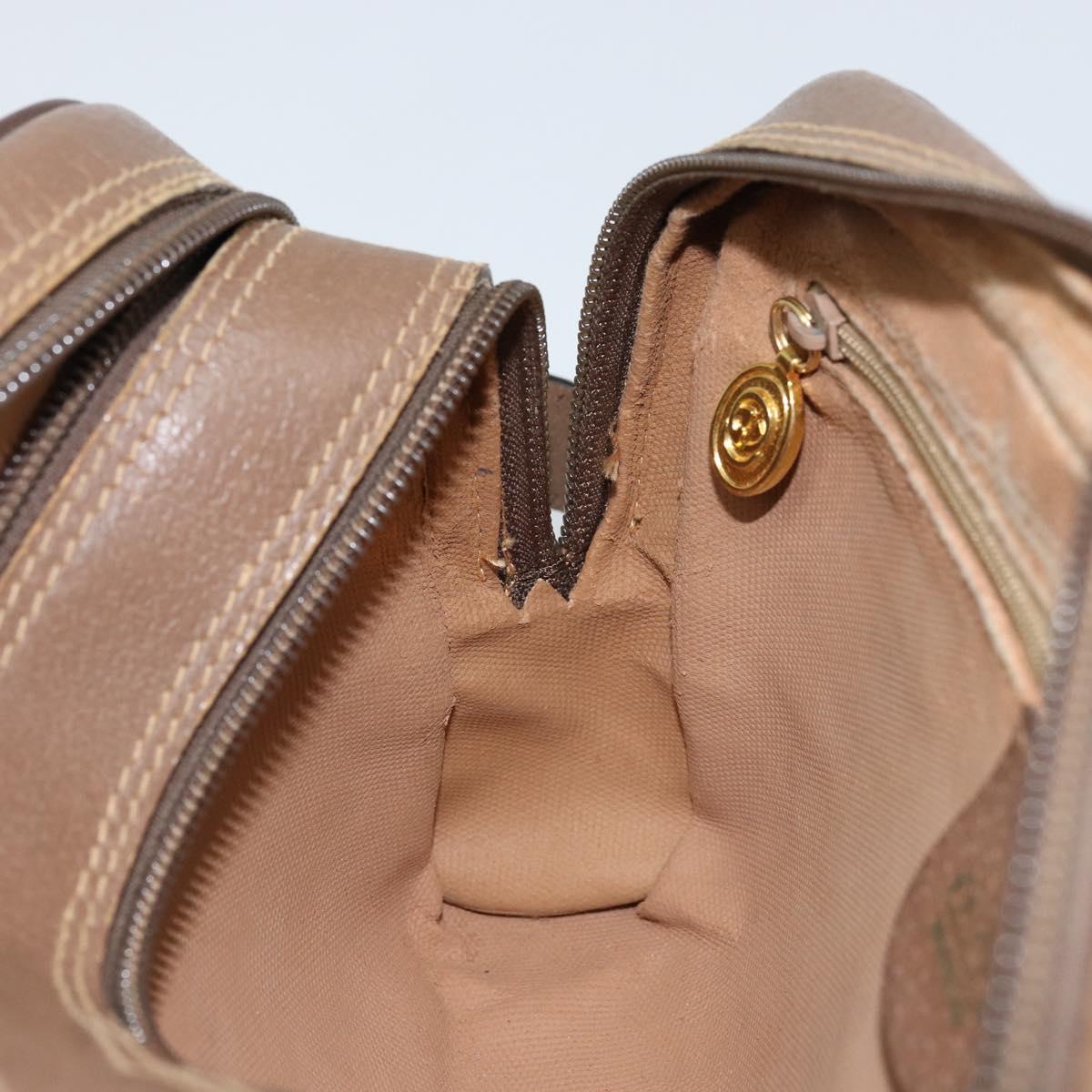 GUCCI GG Supreme Clutch Bag PVC Leather Beige Gold 014 58 6086 Auth bs33434