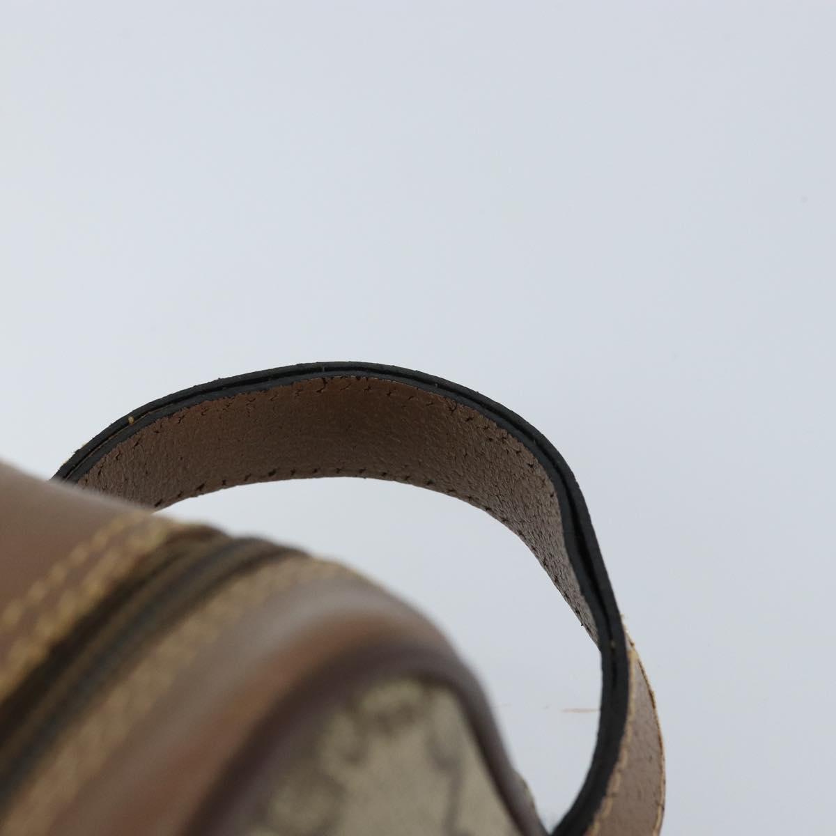 GUCCI GG Supreme Clutch Bag PVC Leather Beige Gold 014 58 6086 Auth bs33434