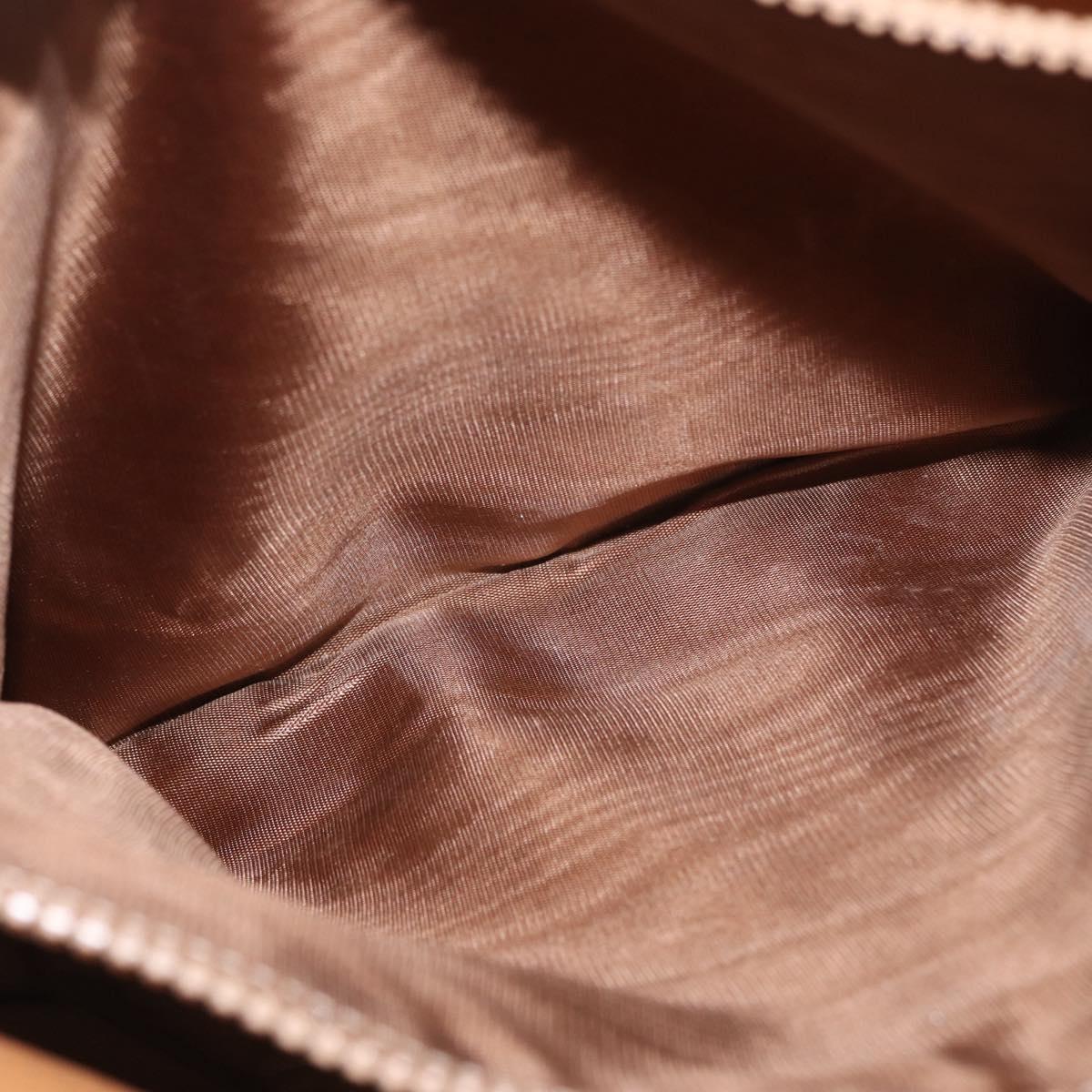 CELINE Macadam Canvas Tote Bag PVC Leather Brown Gold Auth bs33451