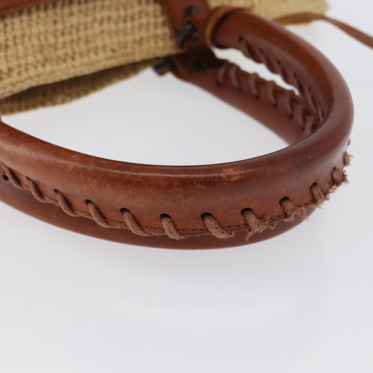 BALENCIAGA Tote Bag Raffia Beige Auth bs33462V