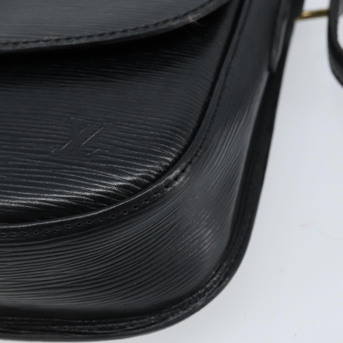 LOUIS VUITTON Epi Saint Cloud GM Shoulder Bag Black Noir M52192 LV Auth bs33474