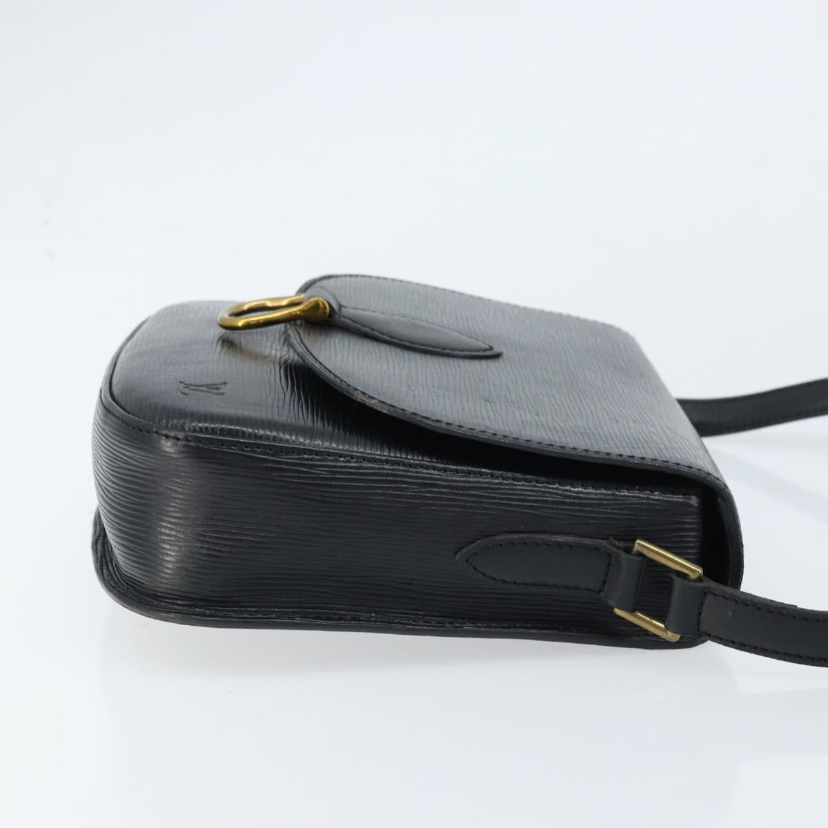 LOUIS VUITTON Epi Saint Cloud GM Shoulder Bag Black Noir M52192 LV Auth bs33474