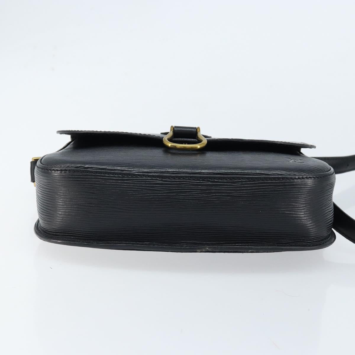 LOUIS VUITTON Epi Saint Cloud GM Shoulder Bag Black Noir M52192 LV Auth bs33474