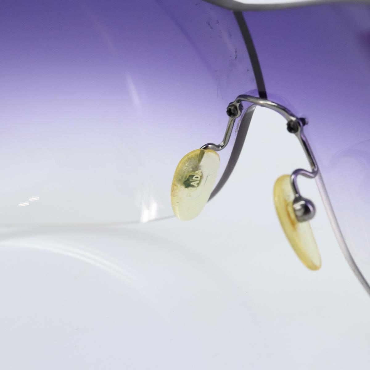 PRADA Sunglasses plastic Purple Auth bs33479