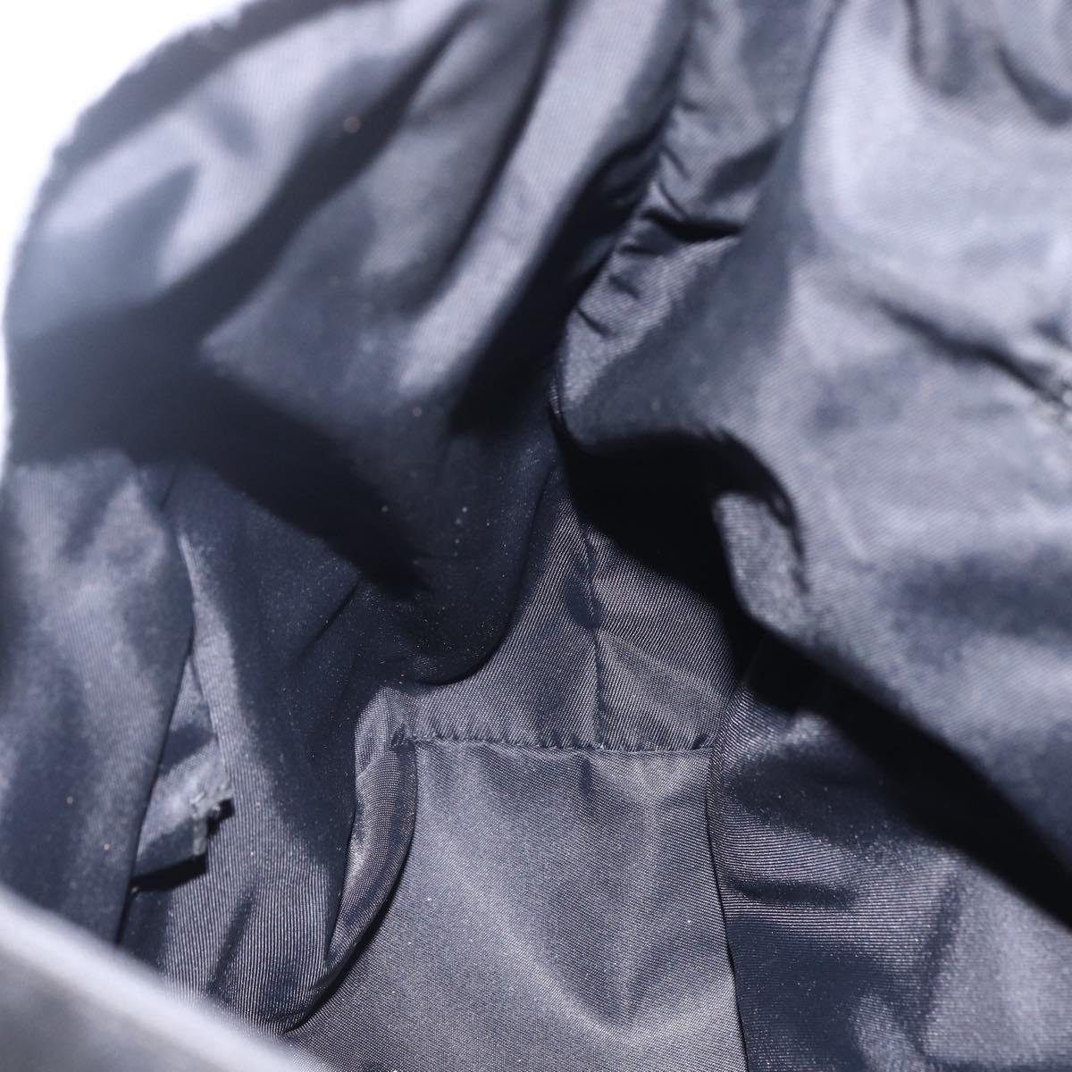 GUCCI Guccissima Shoulder Bag Canvas Black Silver 162410 Auth bs33484