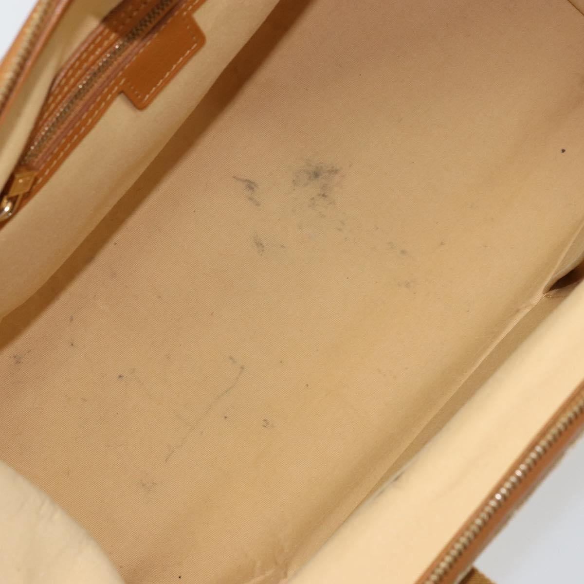 LOUIS VUITTON Monogram Mini Josephine GM Hand Bag Beige M92310 LV Auth bs33498