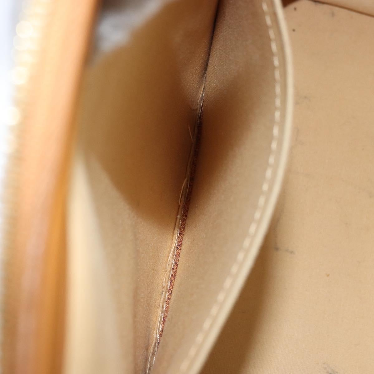 LOUIS VUITTON Monogram Mini Josephine GM Hand Bag Beige M92310 LV Auth bs33498