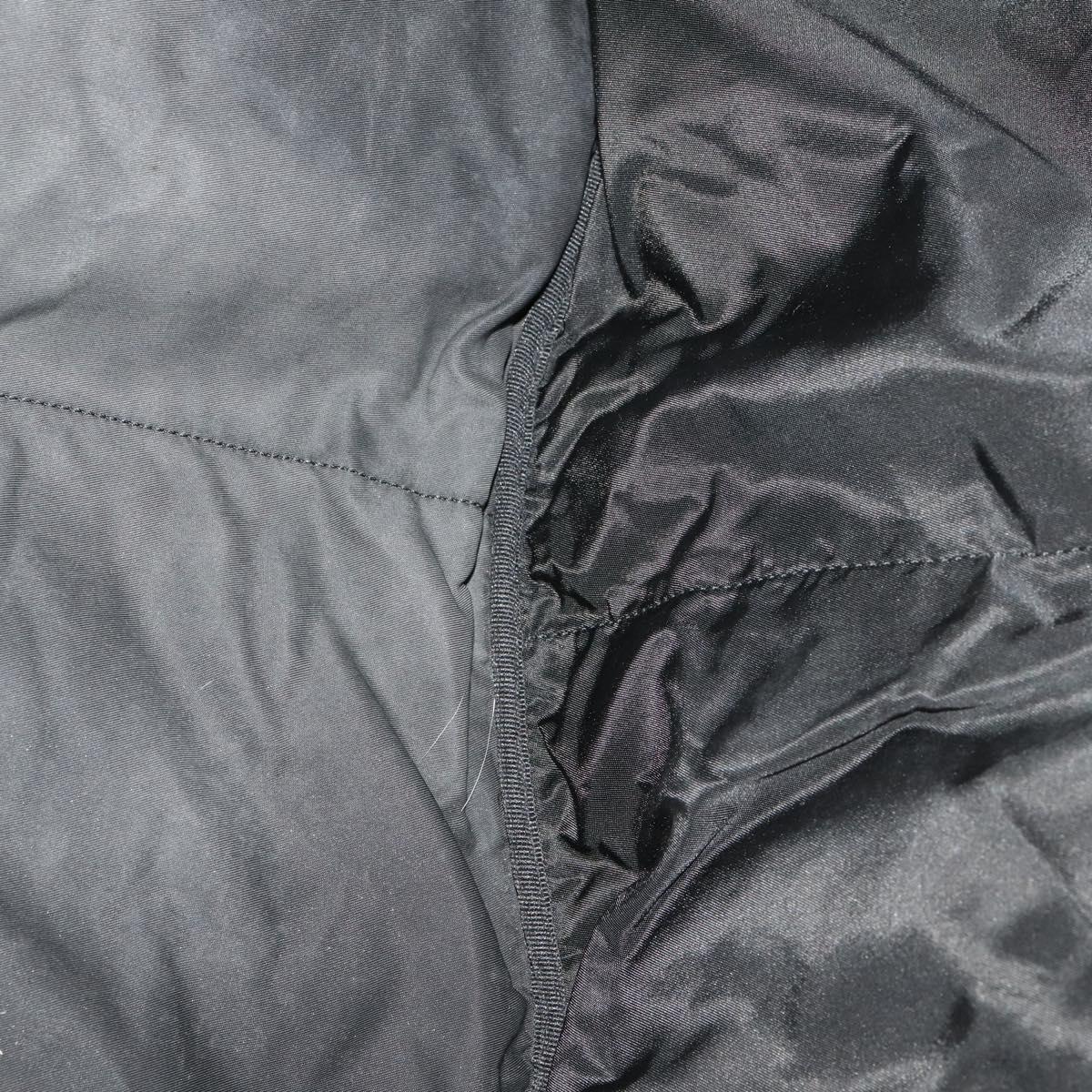 PRADA Garment Cover Nylon Black Silver Auth bs33522