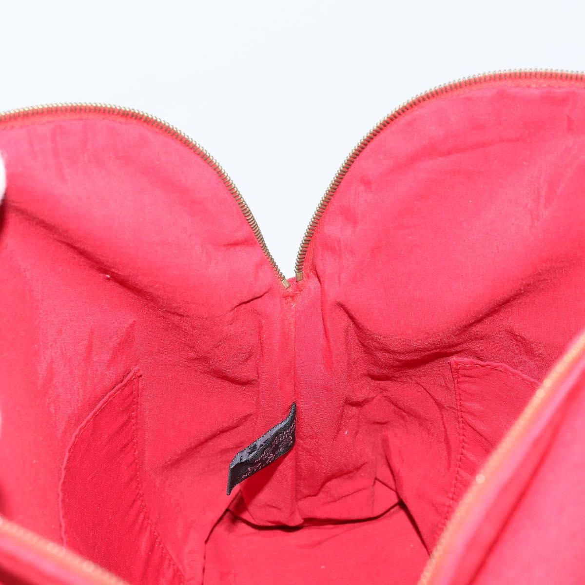 HERMES Bolide Pouch GM Canvas Red Auth bs33532