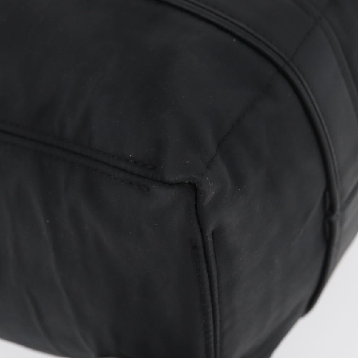 HERMES Acape Luco PM Hand Bag Nylon Black Auth bs33535