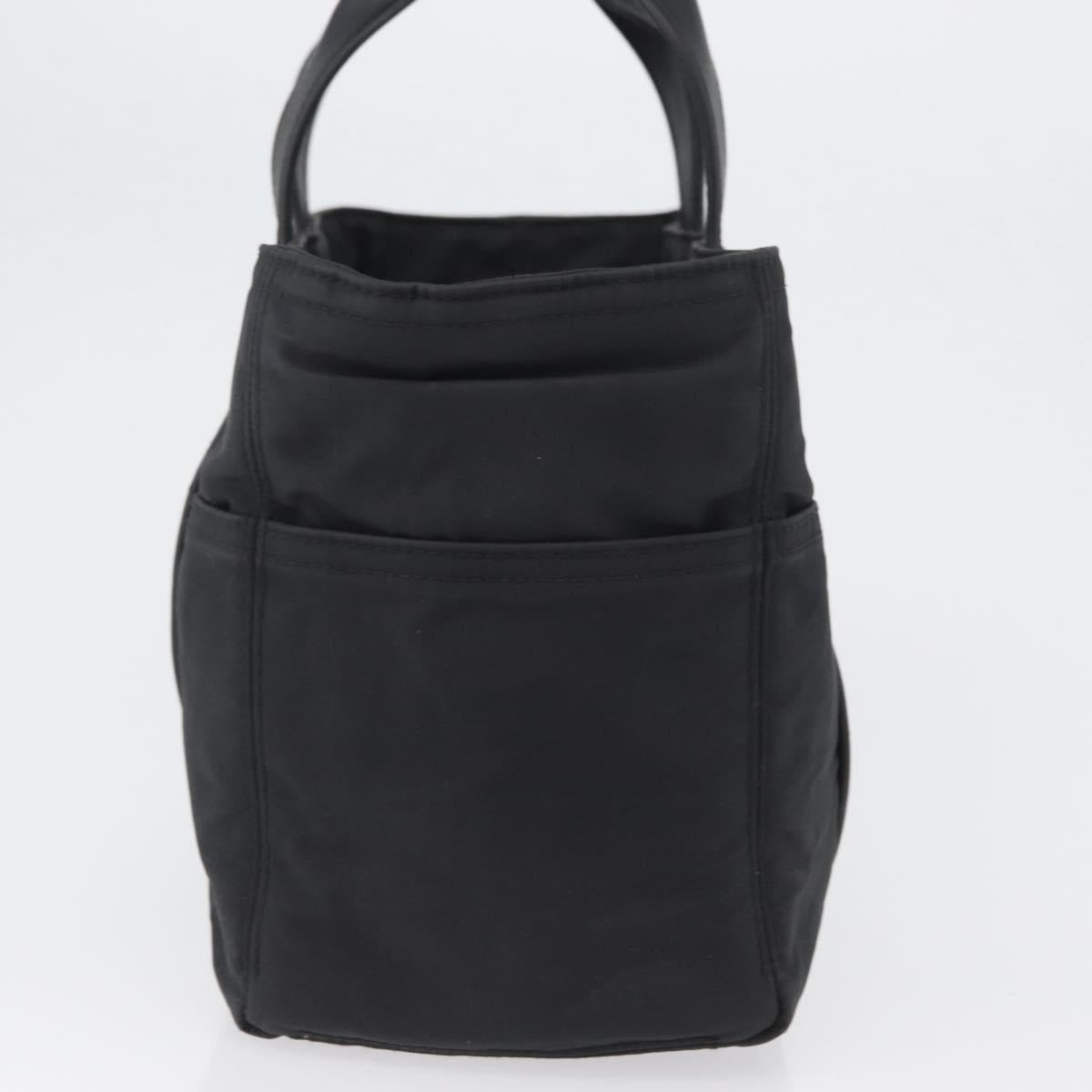 HERMES Acape Luco PM Hand Bag Nylon Black Auth bs33535