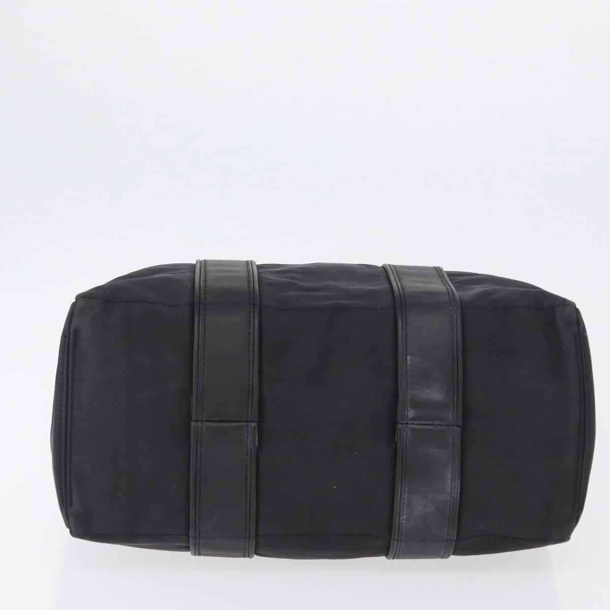 HERMES Acape Luco PM Hand Bag Nylon Black Auth bs33535
