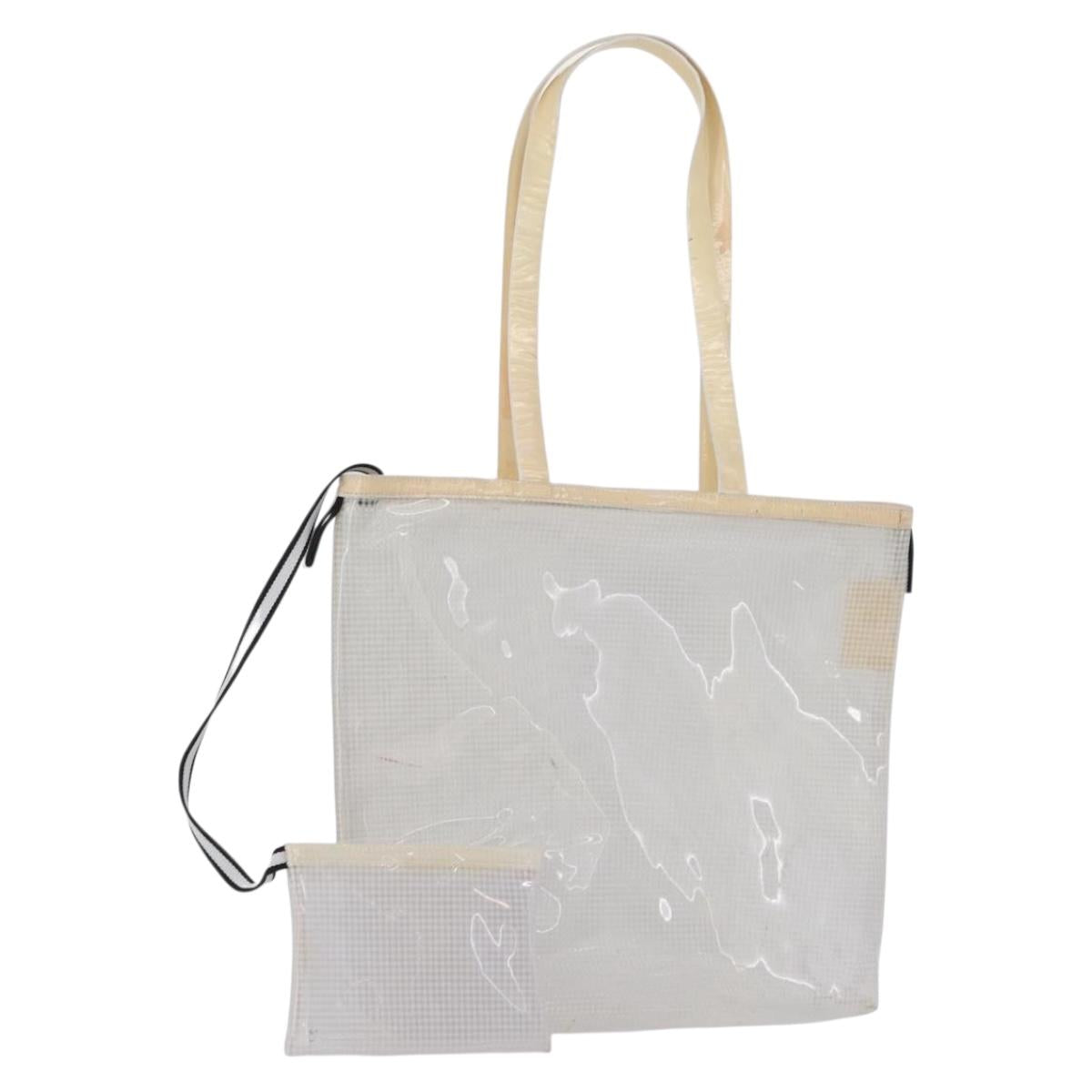 Miu Miu Tote Bag Vinyl Clear Auth bs33541