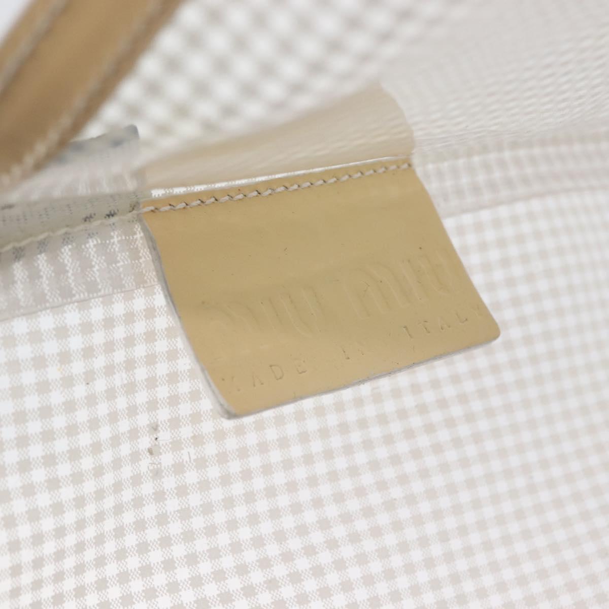 Miu Miu Tote Bag Vinyl Clear Auth bs33541