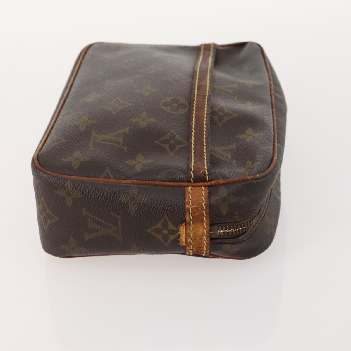 LOUIS VUITTON Monogram Taiga Clutch Bag 3 Set Grizzly LV Auth bs33543