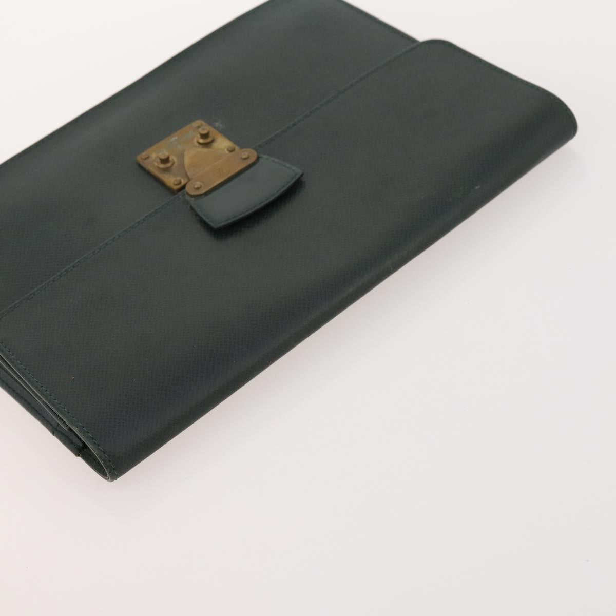 LOUIS VUITTON Monogram Taiga Clutch Bag 3 Set Grizzly LV Auth bs33543