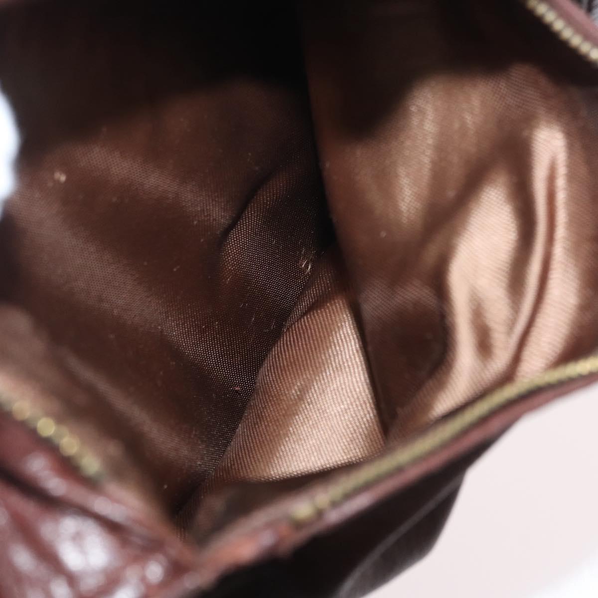 BOTTEGA VENETA Shoulder Bag Leather Brown Auth bs33558