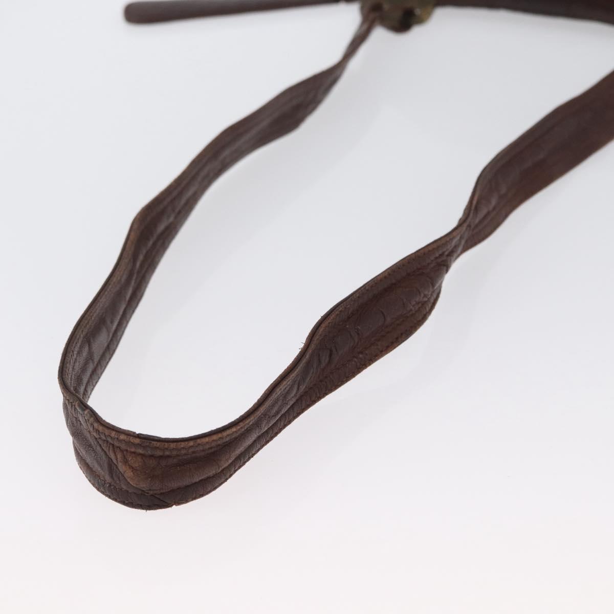 BOTTEGA VENETA Shoulder Bag Leather Brown Auth bs33558