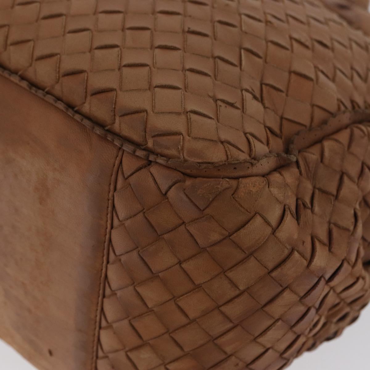 BOTTEGA VENETA Hand Bag Leather Brown Auth bs33559