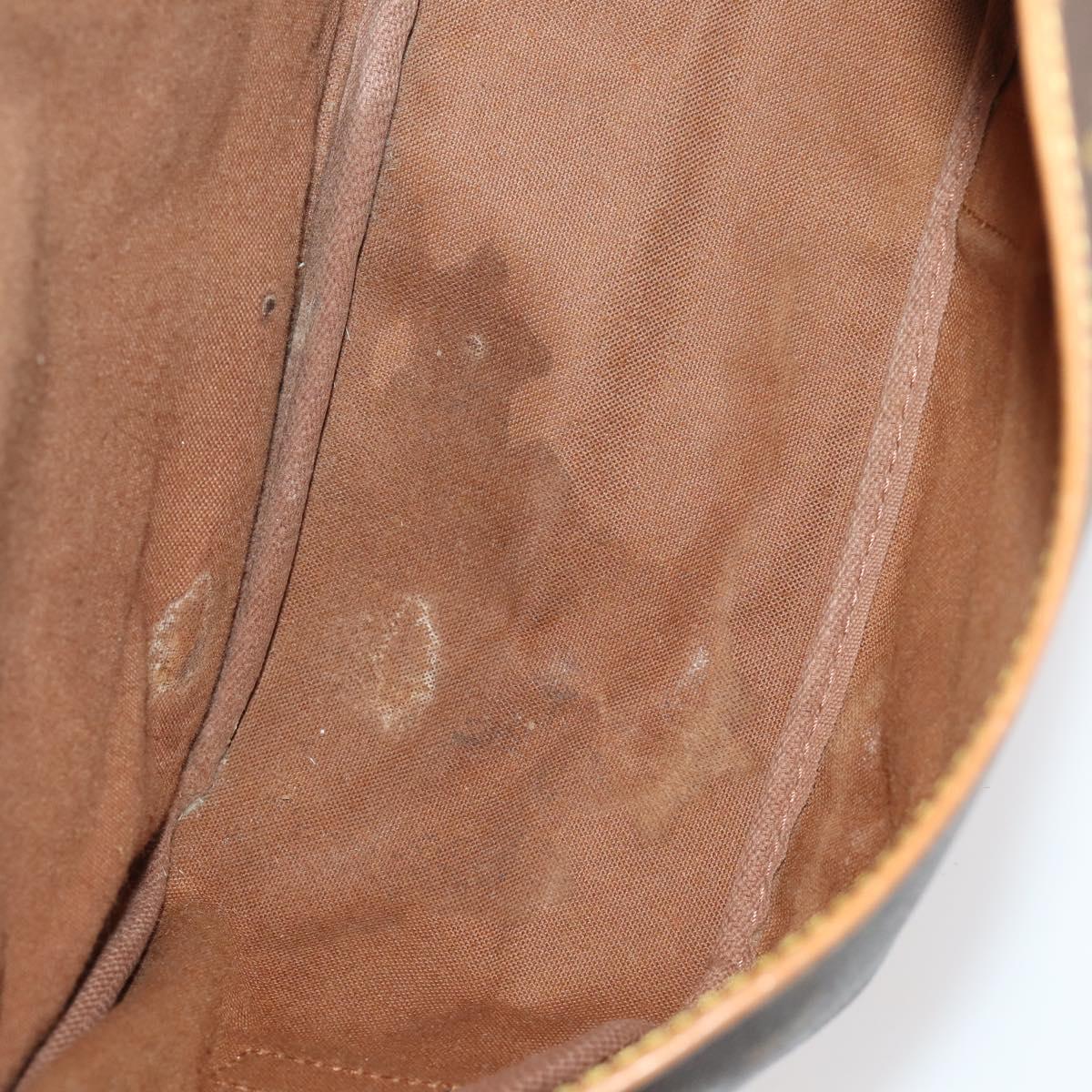LOUIS VUITTON Monogram Saumur 35 Shoulder Bag M42254 LV Auth bs33561