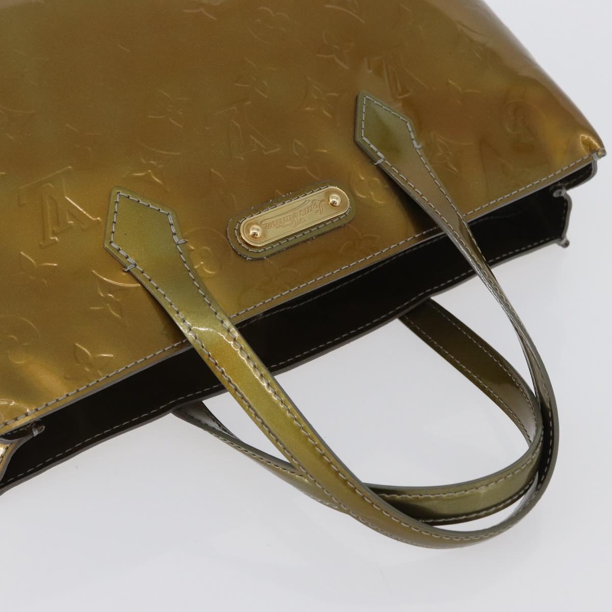 LOUIS VUITTON Monogram Vernis Wilshire PM Bag Gris Art Deco M91627 Auth bs33565