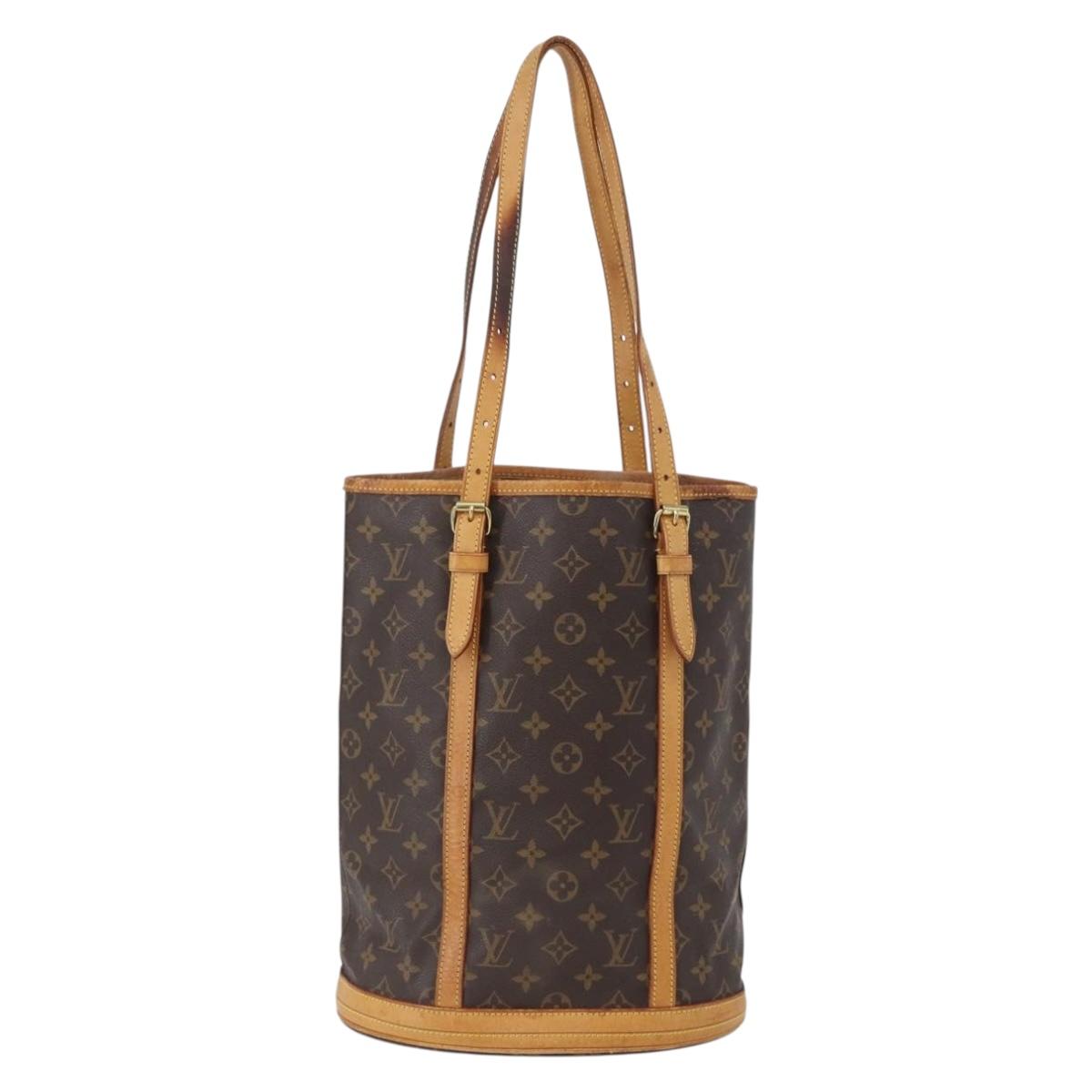LOUIS VUITTON Monogram Bucket GM Shoulder Bag M42236 LV Auth bs33567