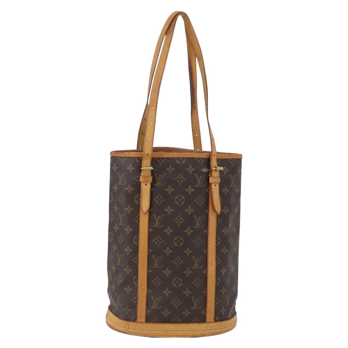 LOUIS VUITTON Monogram Bucket GM Shoulder Bag M42236 LV Auth bs33567