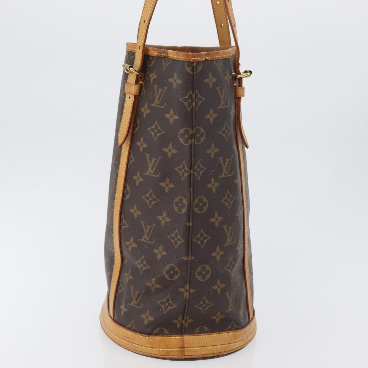 LOUIS VUITTON Monogram Bucket GM Shoulder Bag M42236 LV Auth bs33567