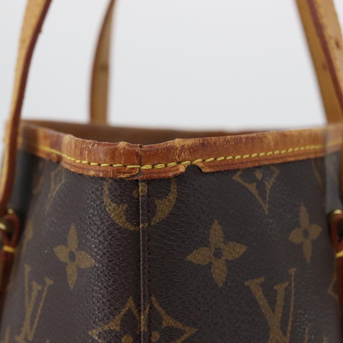 LOUIS VUITTON Monogram Bucket GM Shoulder Bag M42236 LV Auth bs33567