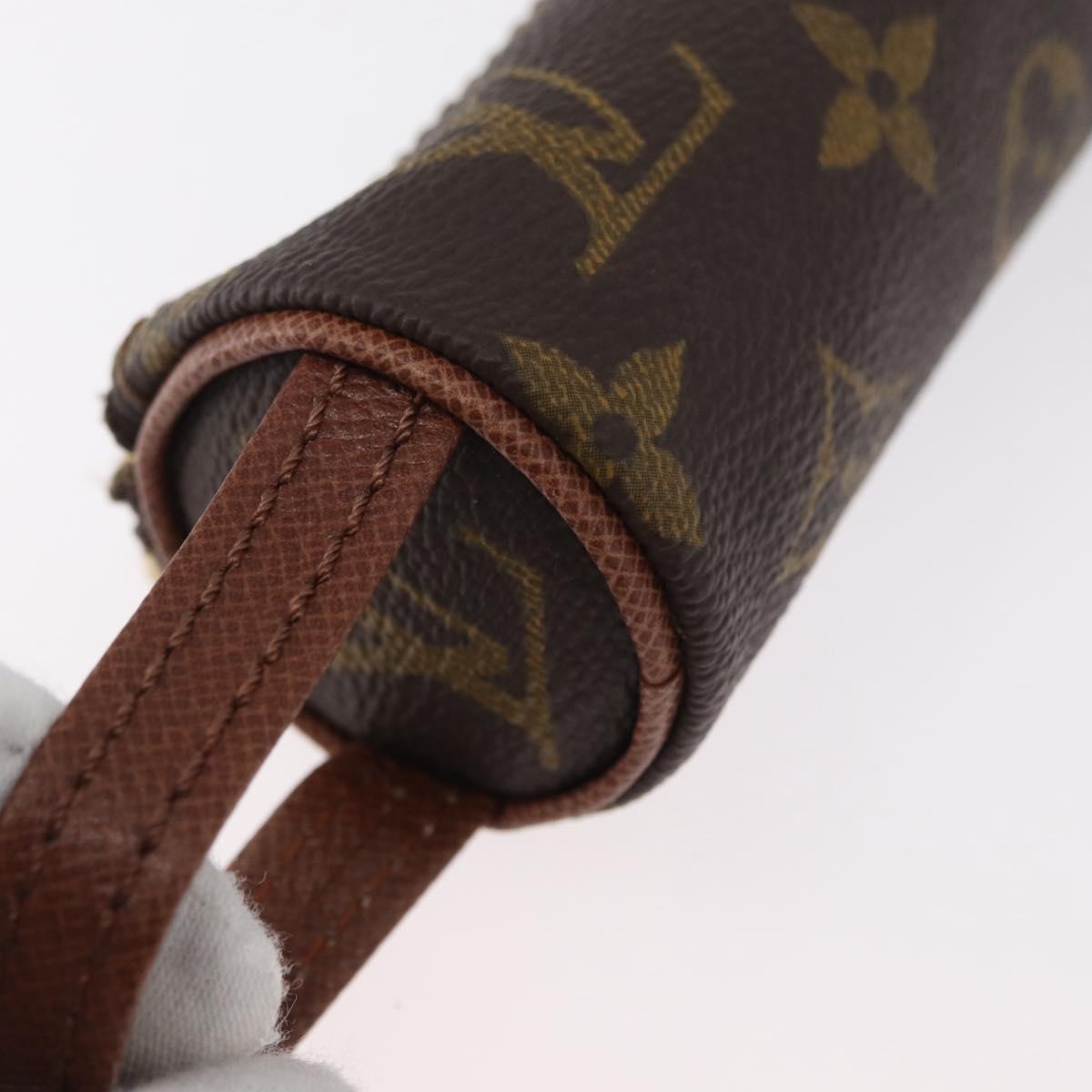 LOUIS VUITTON Monogram Etui 3 Ball de Golf Pouch M58249 LV Auth bs33568