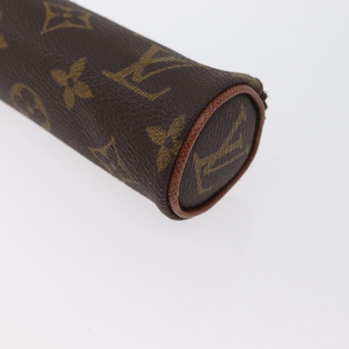 LOUIS VUITTON Monogram Etui 3 Ball de Golf Pouch M58249 LV Auth bs33568