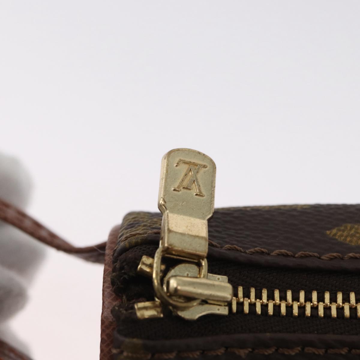 LOUIS VUITTON Monogram Etui 3 Ball de Golf Pouch M58249 LV Auth bs33568