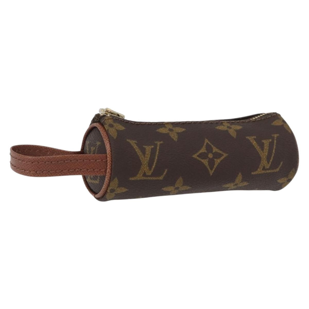 LOUIS VUITTON Monogram Etui 3 Ball de Golf Pouch M58249 LV Auth bs33568