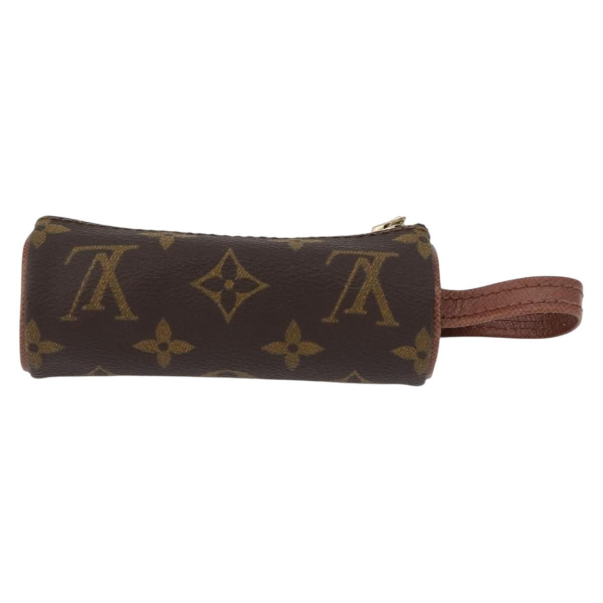 LOUIS VUITTON Monogram Etui 3 Ball de Golf Pouch M58249 LV Auth bs33568