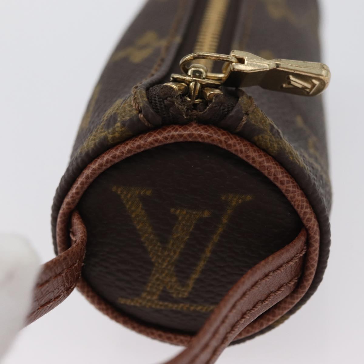 LOUIS VUITTON Monogram Etui 3 Ball de Golf Pouch M58249 LV Auth bs33568