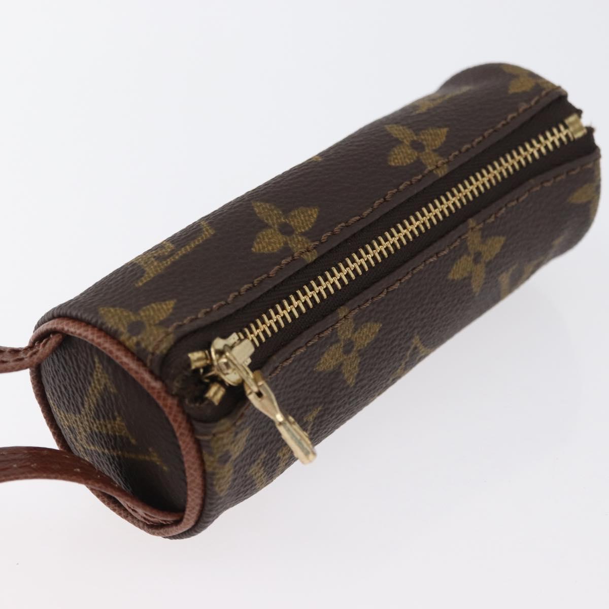 LOUIS VUITTON Monogram Etui 3 Ball de Golf Pouch M58249 LV Auth bs33568