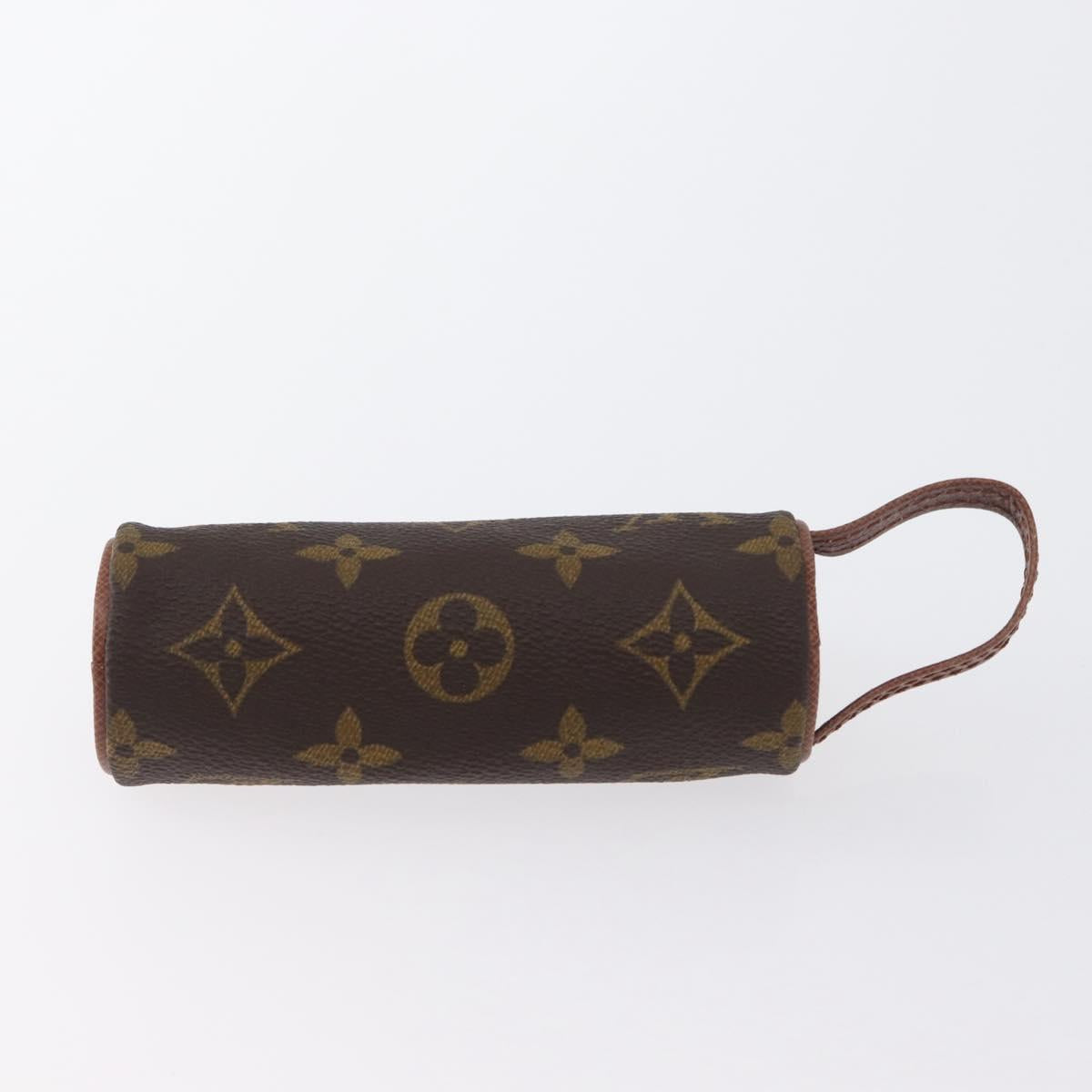 LOUIS VUITTON Monogram Etui 3 Ball de Golf Pouch M58249 LV Auth bs33568